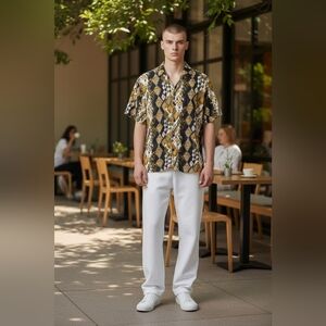 Stacy Adams Men's Size XL Button Up Casual Wear Shirt